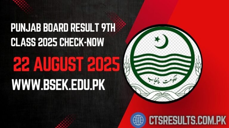 Punjab Board Result 9th Class 2025 Check-Now