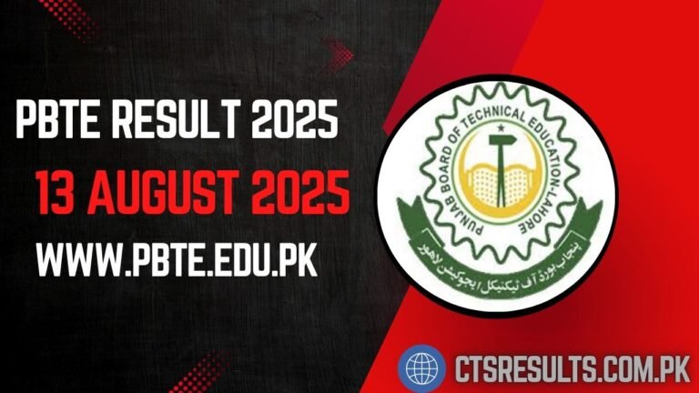 PBTE Result 2025 Date Announced Check @www.pbte.edu.pk